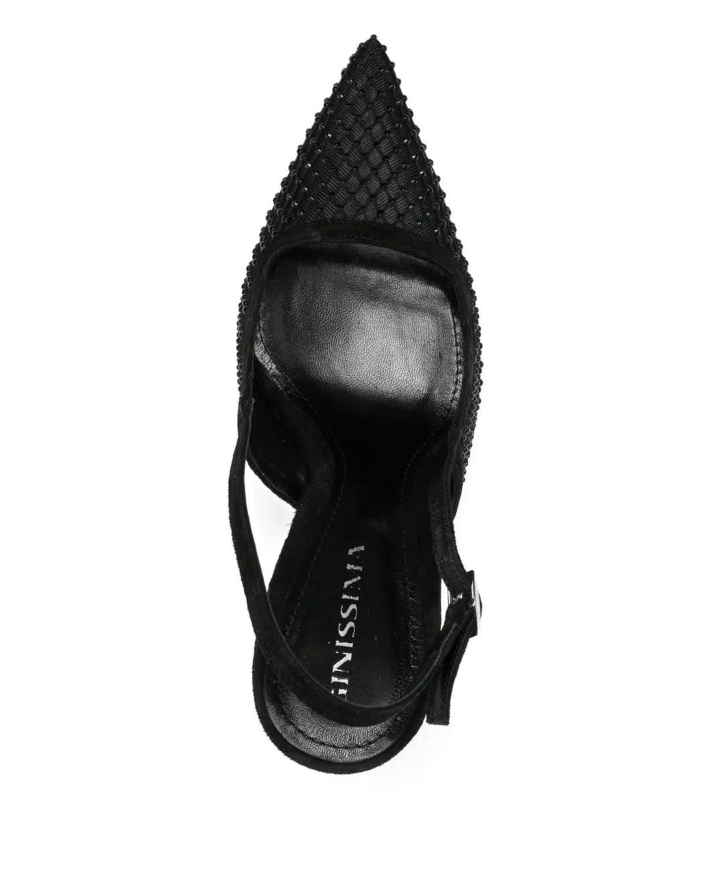 Ginissima Black 95Mm Crystal-Embellished Pumps