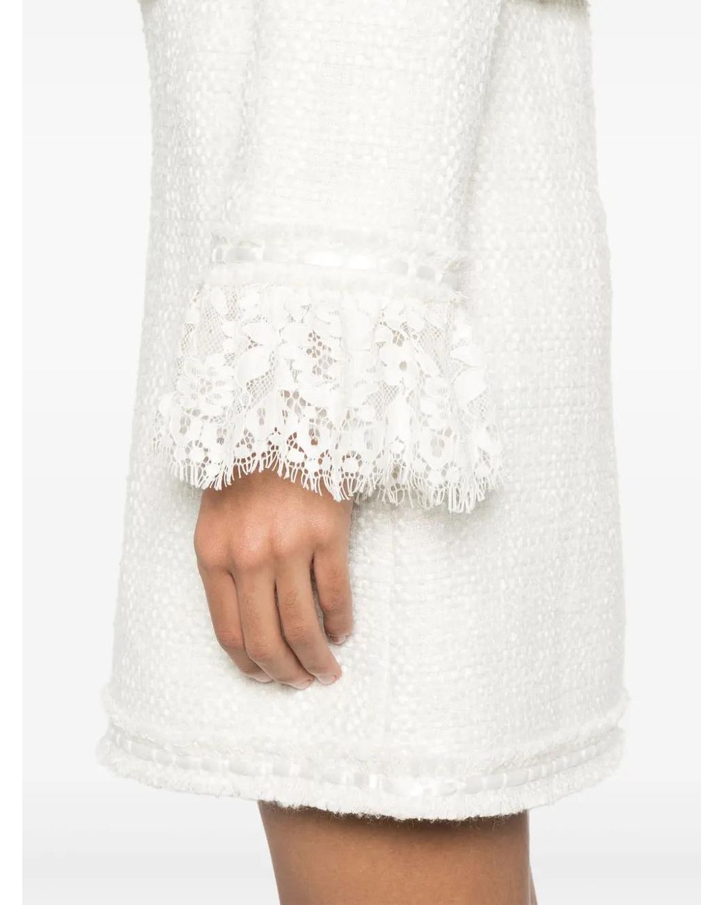 Alice + Olivia White Millie Jacket