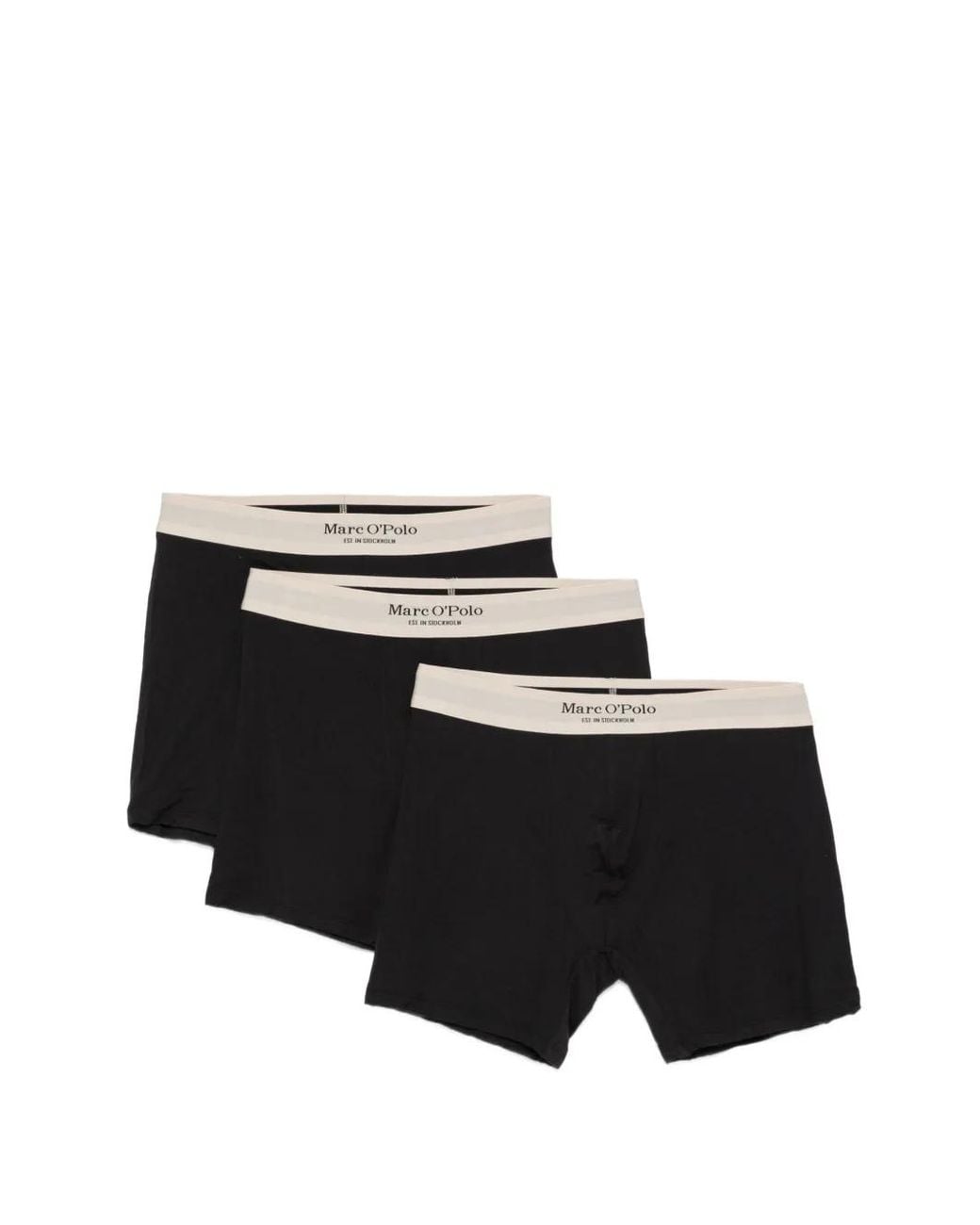 Marc O' Polo Black Logo-Waistband Boxers (Set Of Three) for men