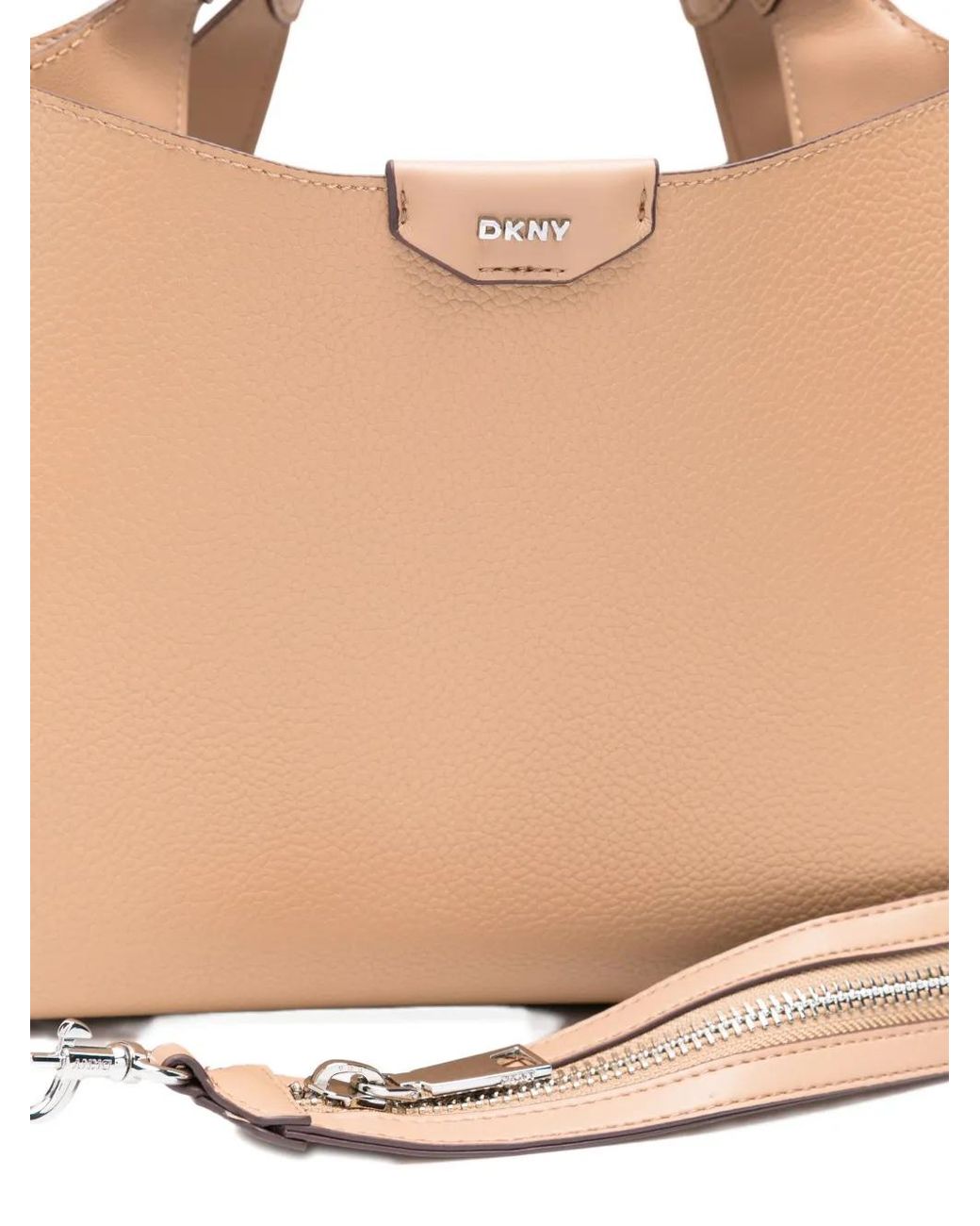 DKNY Natural Small Logo-Detail Tote Bag