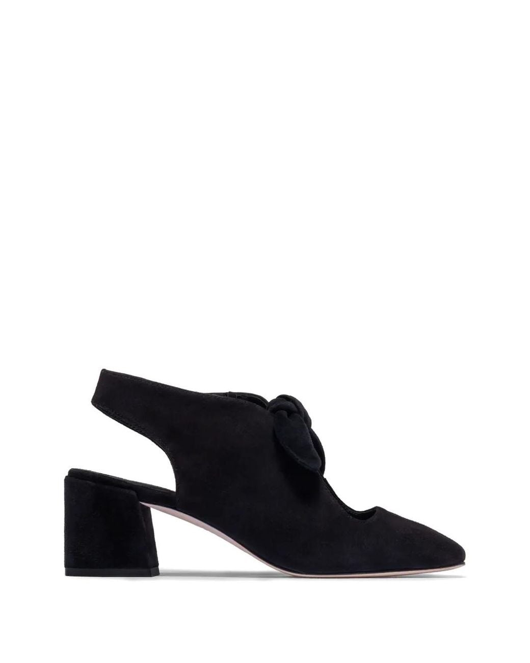 Bernardo Black Angelina Bow-Detail Slingback Pumps