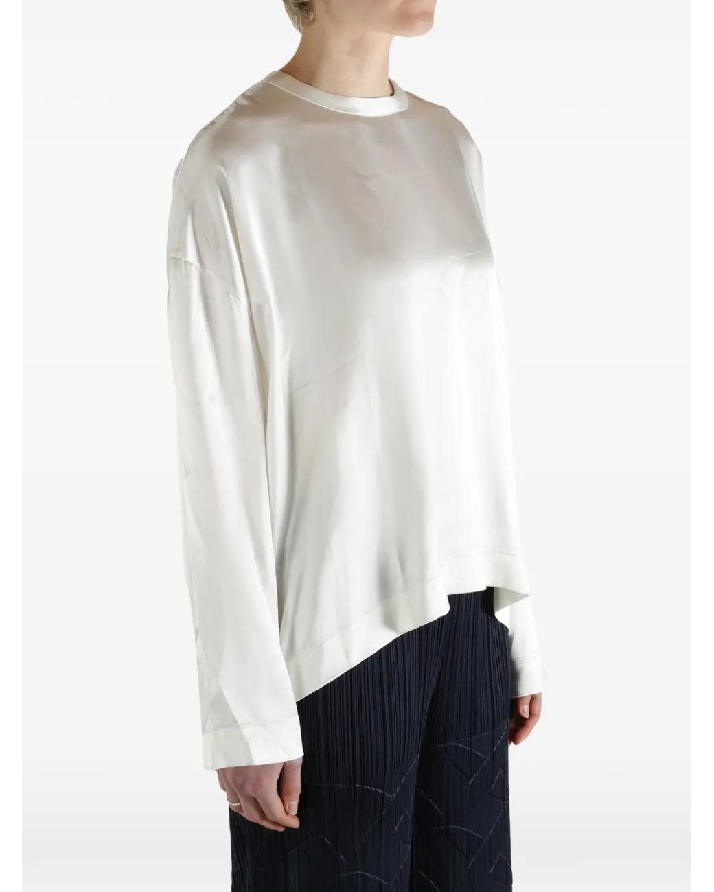 Totême White Asymmetric Top