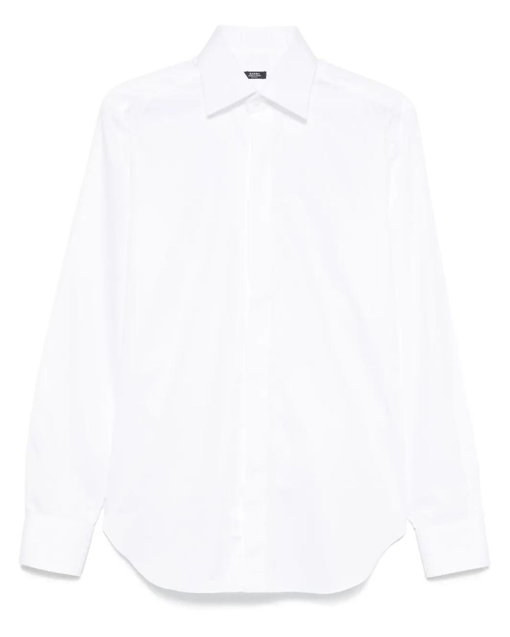 Barba Napoli White Cotton Shirt for men