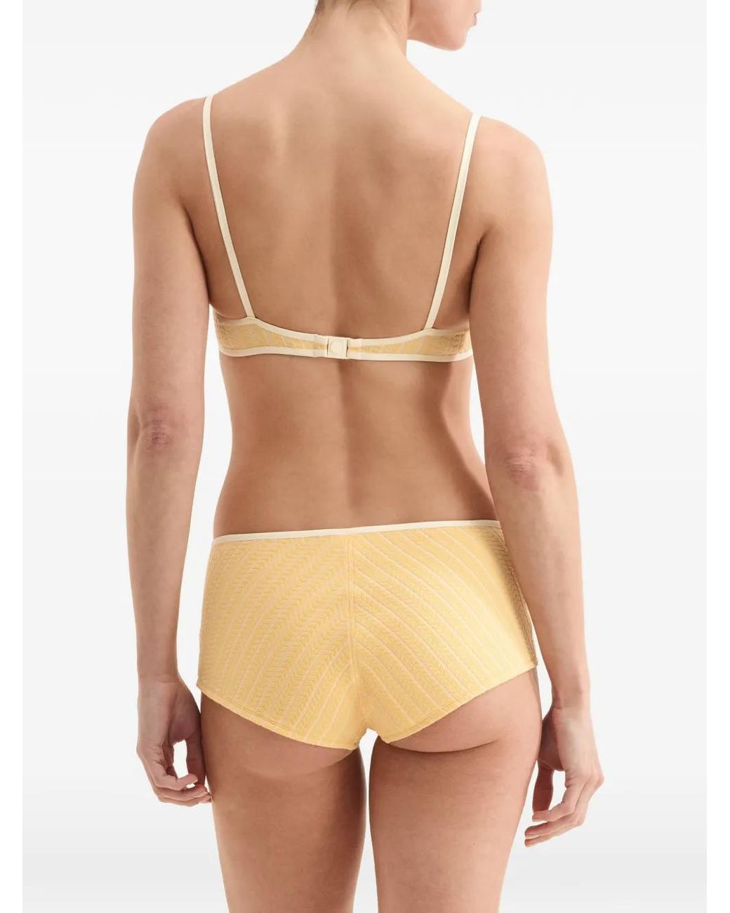 Eres Natural Coconut Striped Bikini Bra