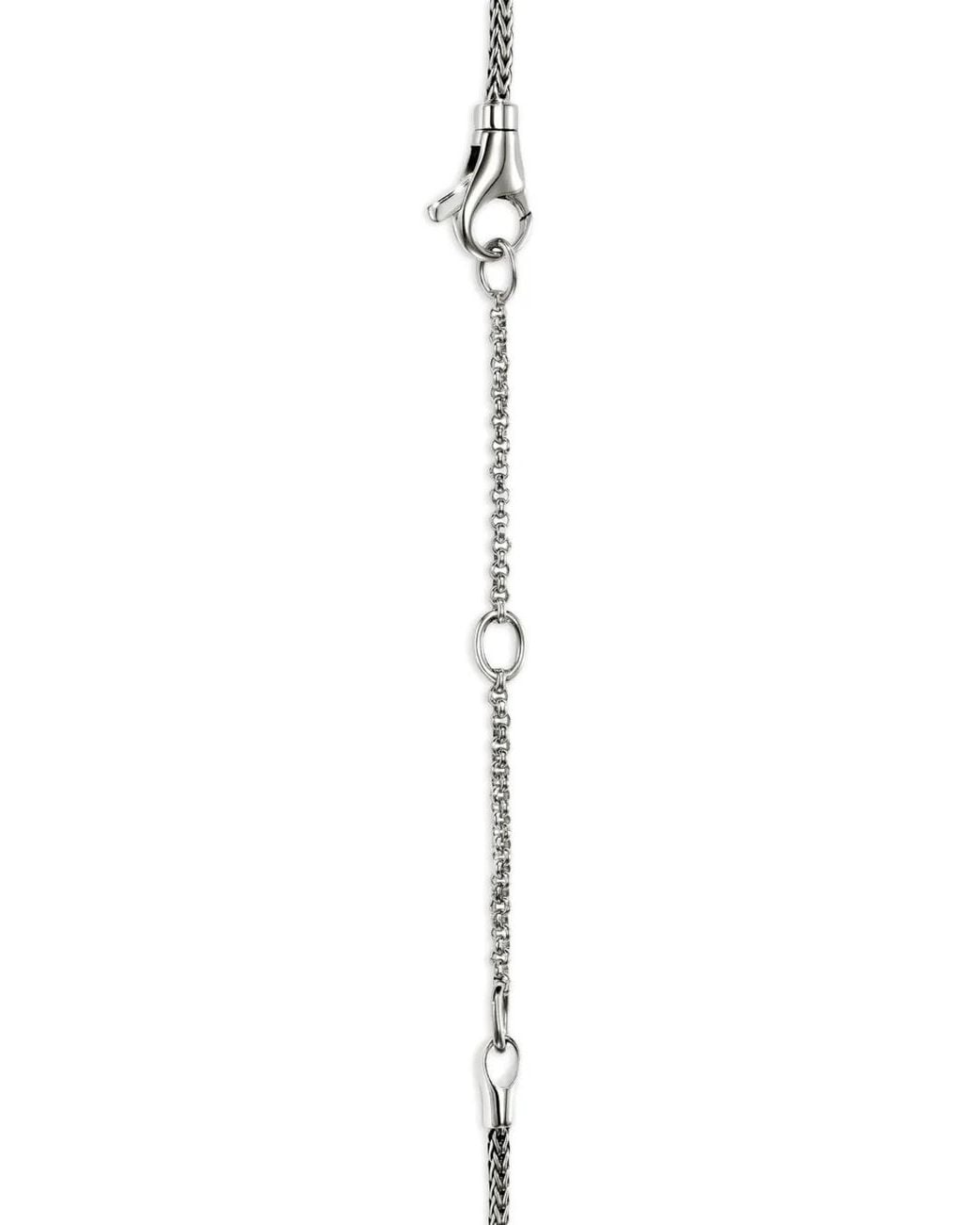 John Hardy Metallic Diamond Stud-Detail Lariat Necklace