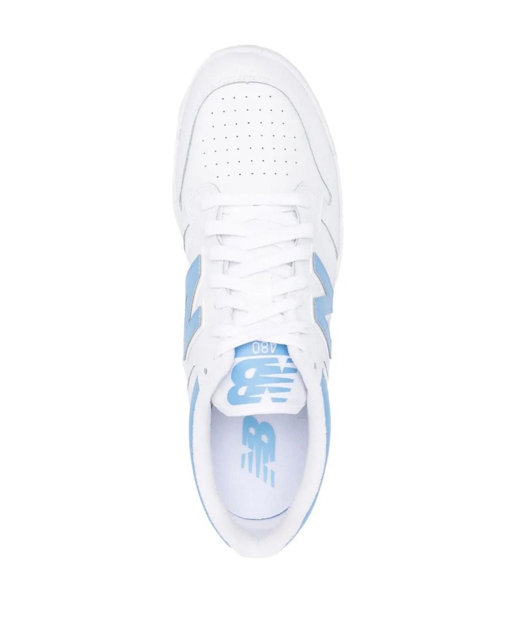 New Balance White 480 Lace-Up Sneakers for men