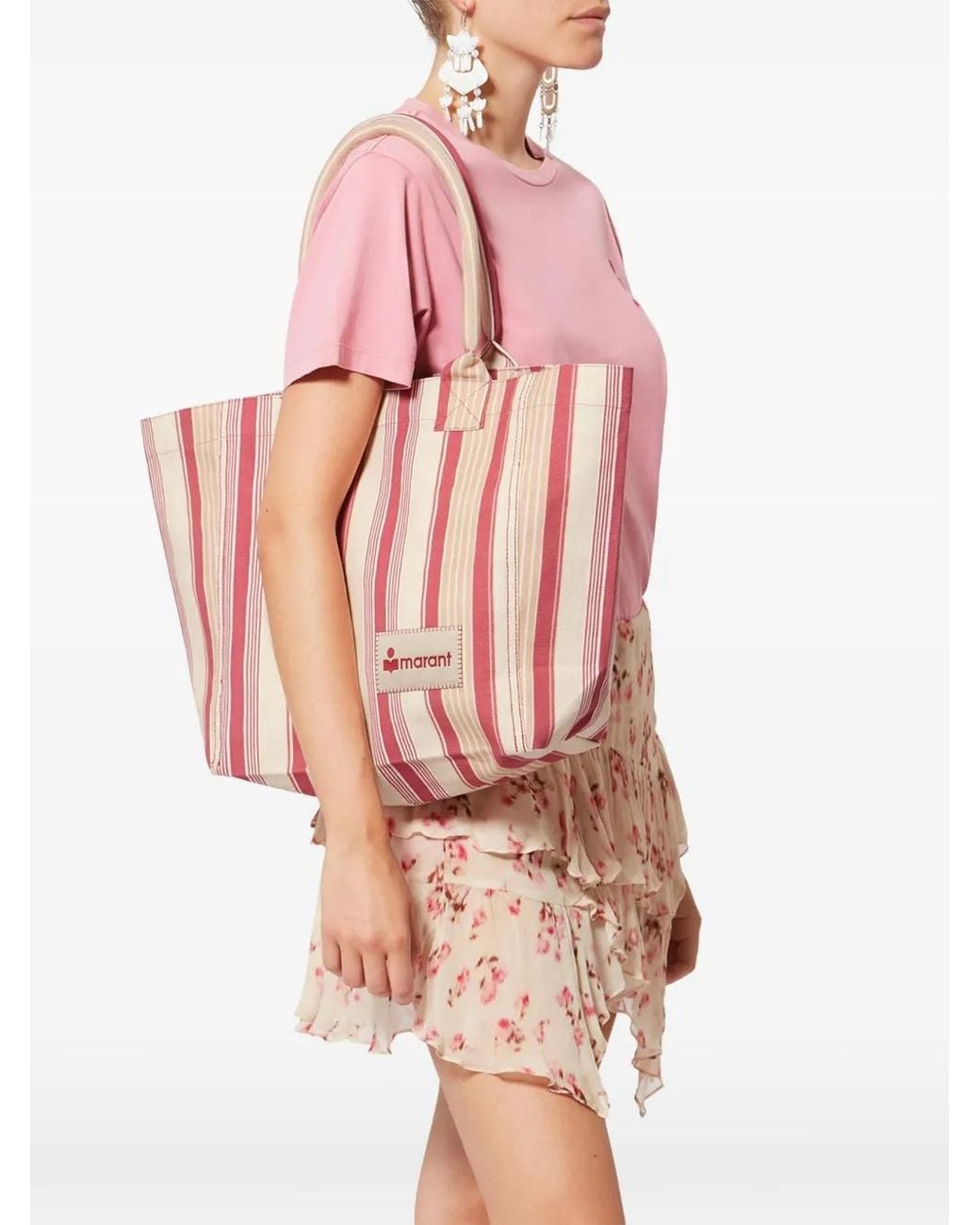 Isabel Marant Pink Small Yenky Tote Bag