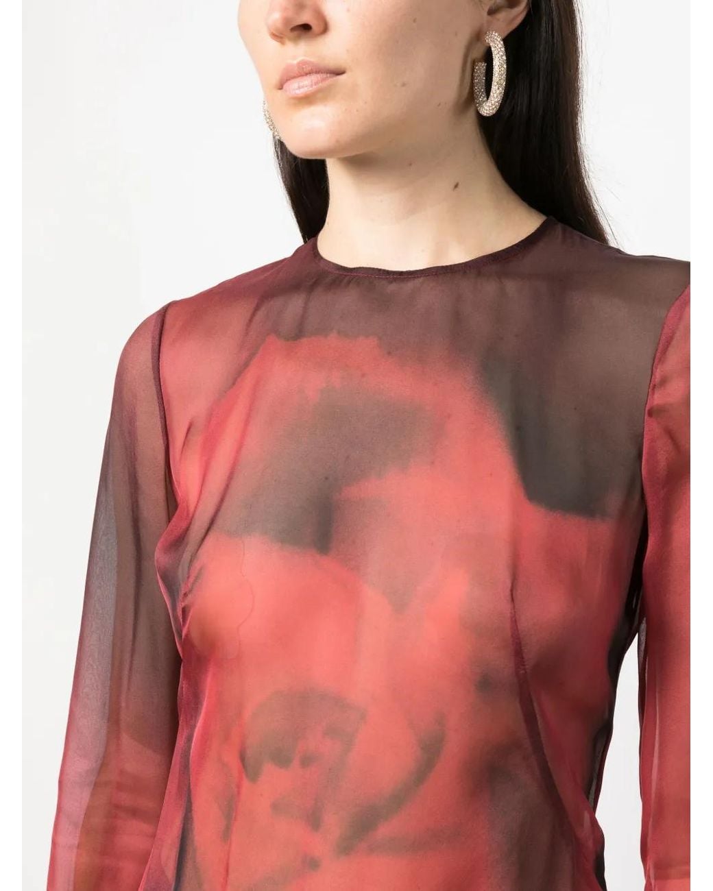 Alberta Ferretti Red Top