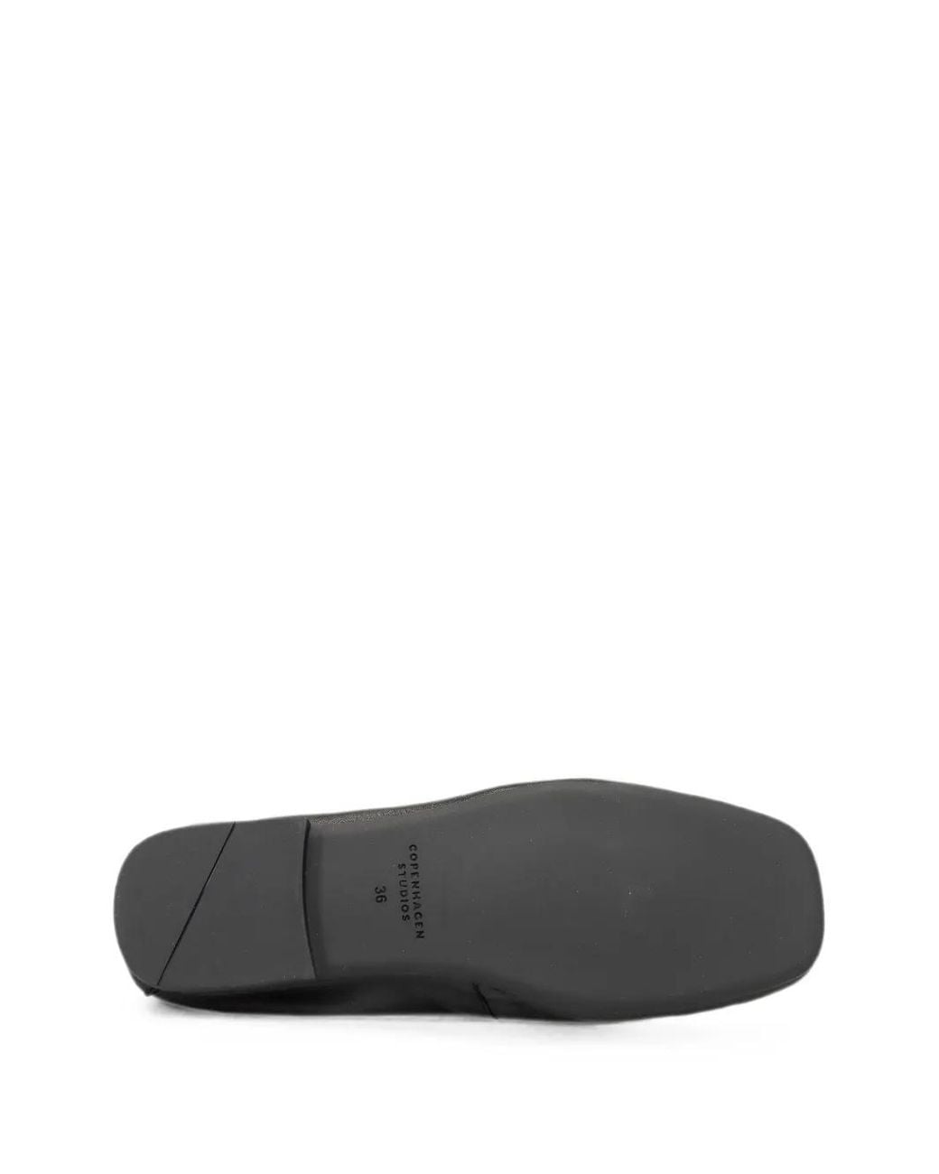 COPENHAGEN Black Leather Mask Loafers