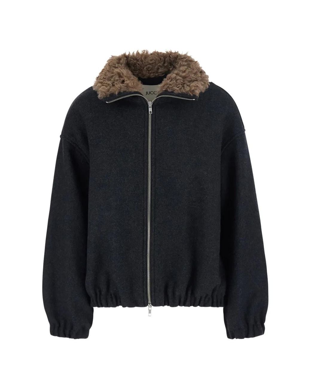 Jucca Black Zip-Fastening Long-Sleeve Jacket