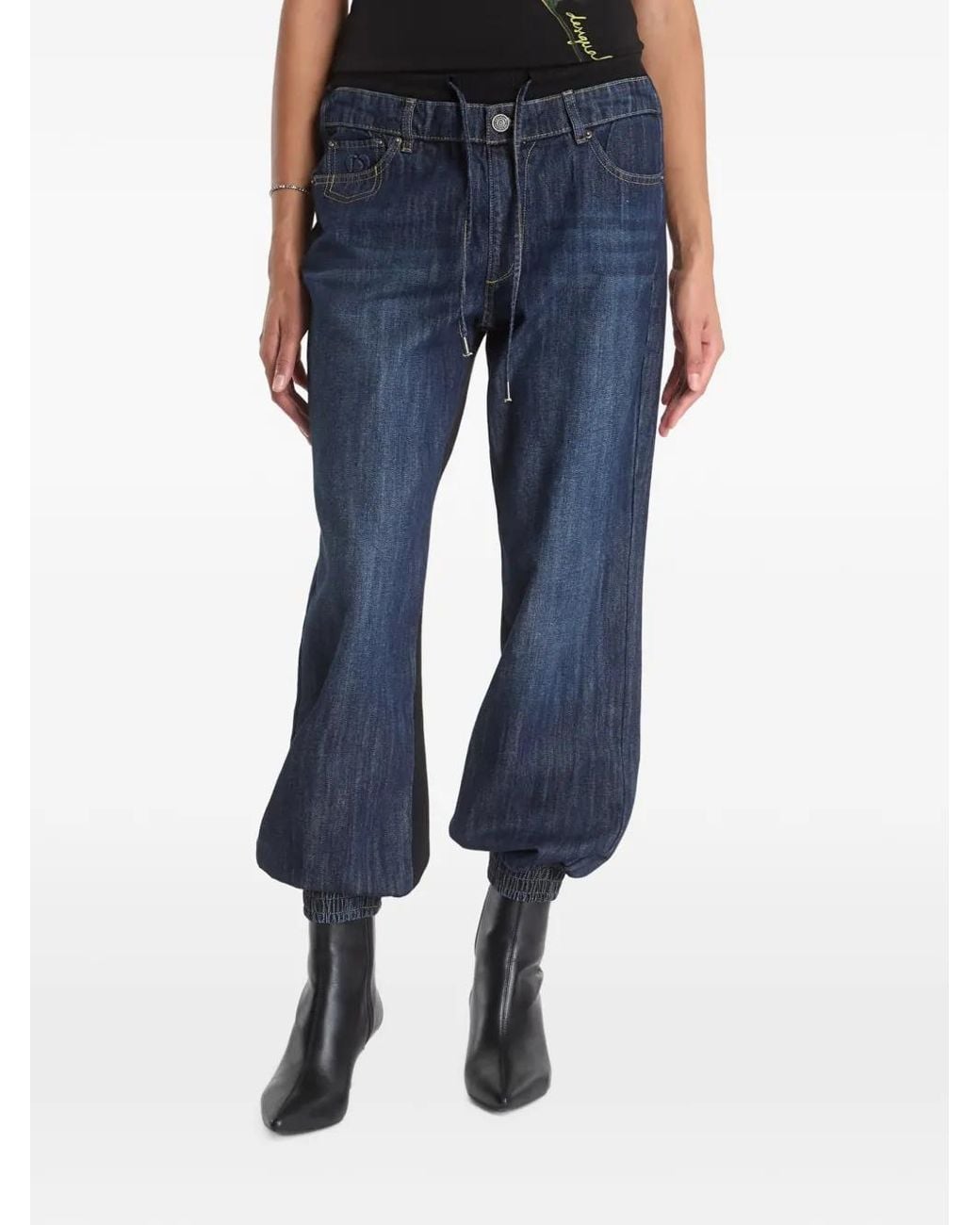 Desigual Blue Jean À Lien De Resserrage