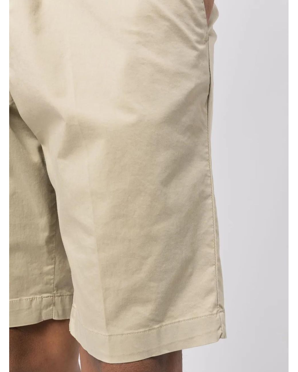 PT Torino Natural Pressed-Crease Bermuda Shorts for men