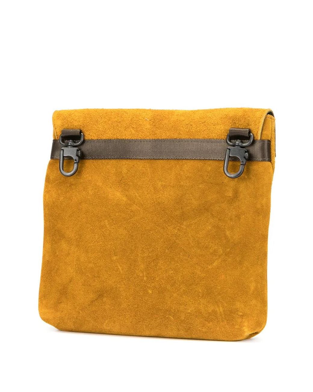 As2ov Orange Flat Shoulder Bag for men