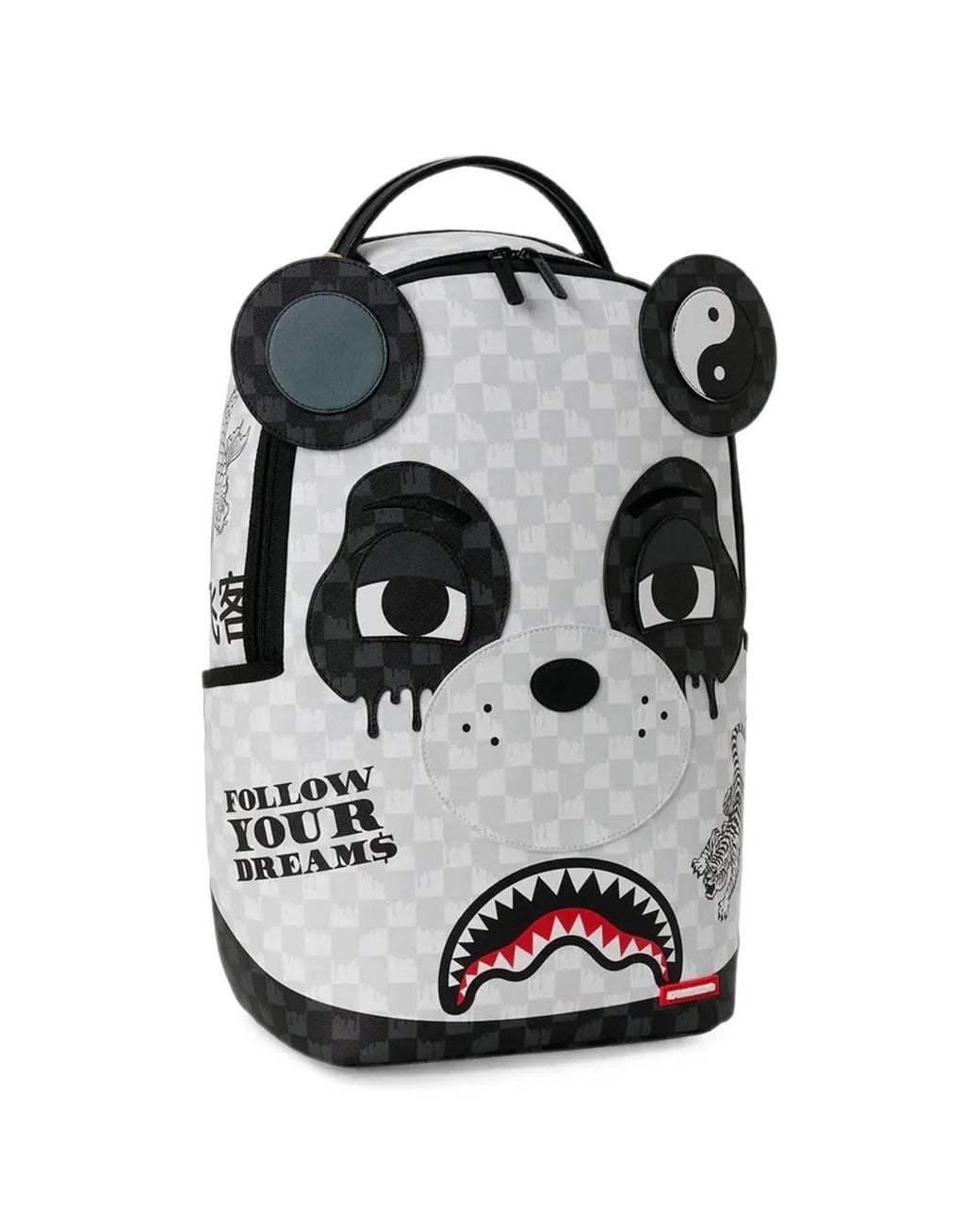 Sprayground Black Panda Face Backpack for men
