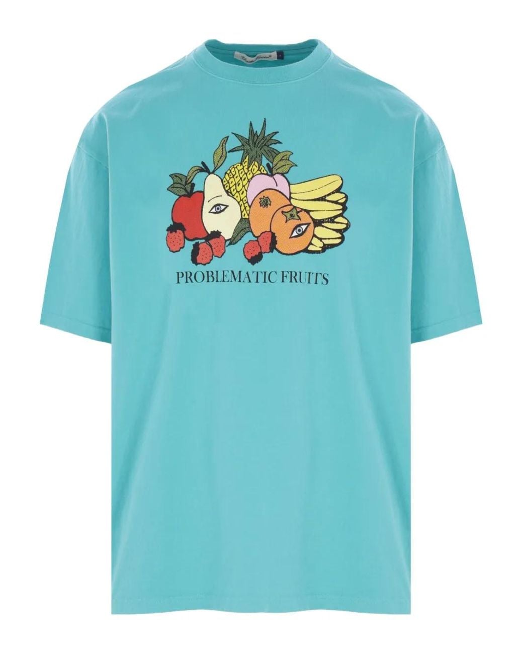 Undercover Blue Graphic-Print T-Shirt for men