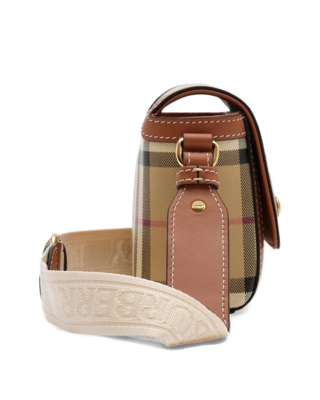Mini Bagas Burberry Mini Note Bag in Natural | Lyst