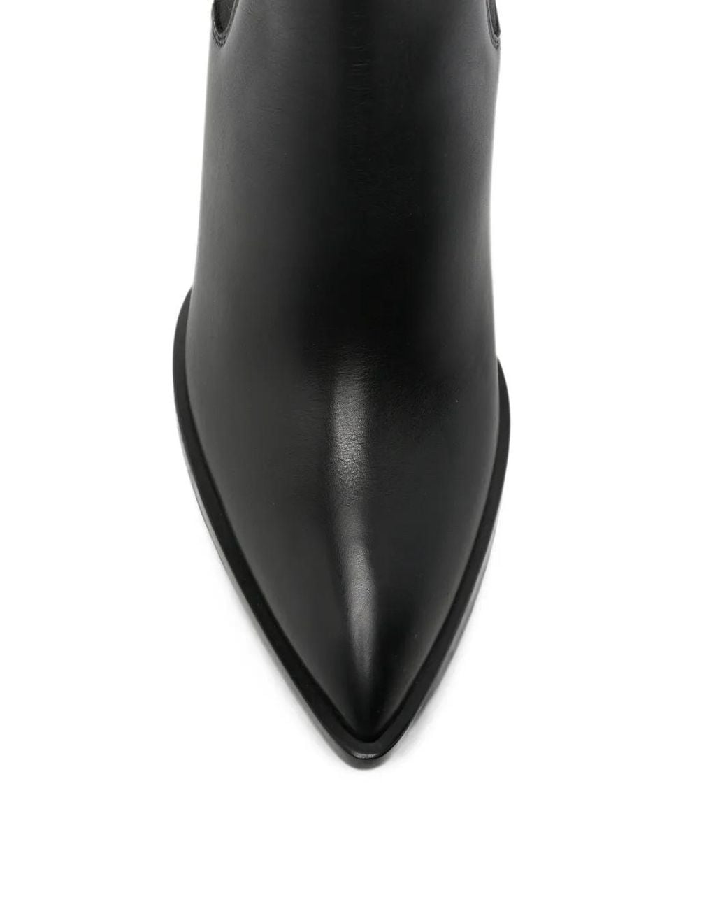 Tom Ford Black Dagger Pointed-Toe Block-Heel Chelsea Boots