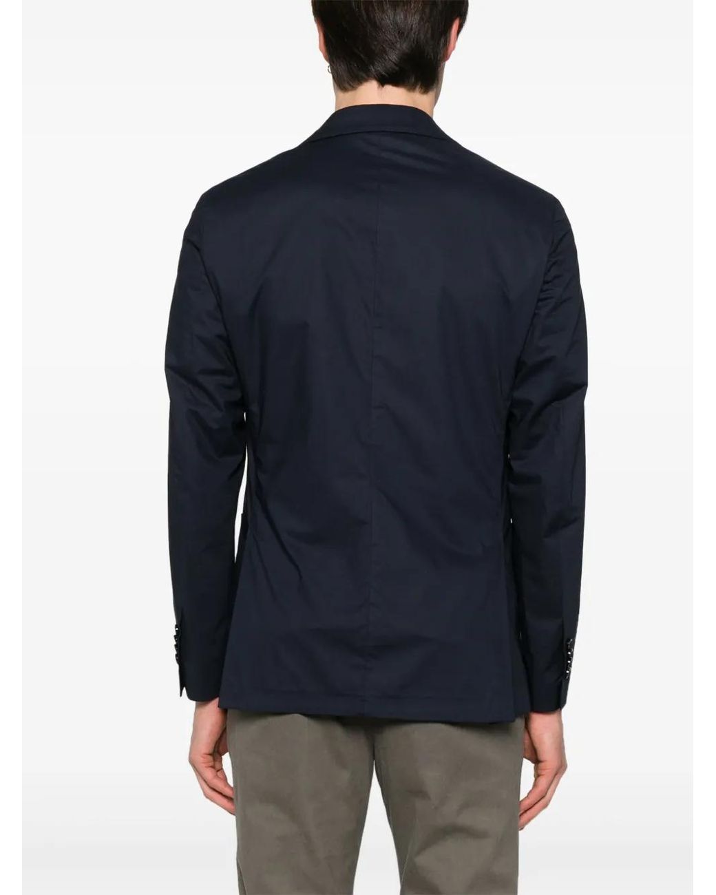 Lardini Blue Single-Breasted Blazer for men