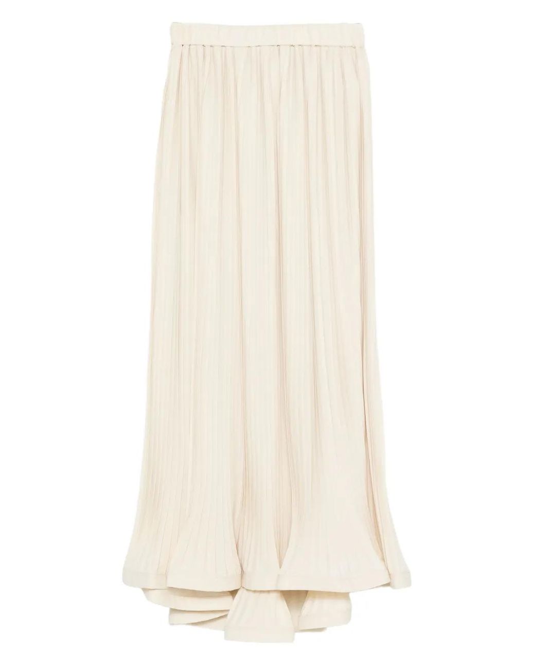 P.A.R.O.S.H. White Pleated Skirt