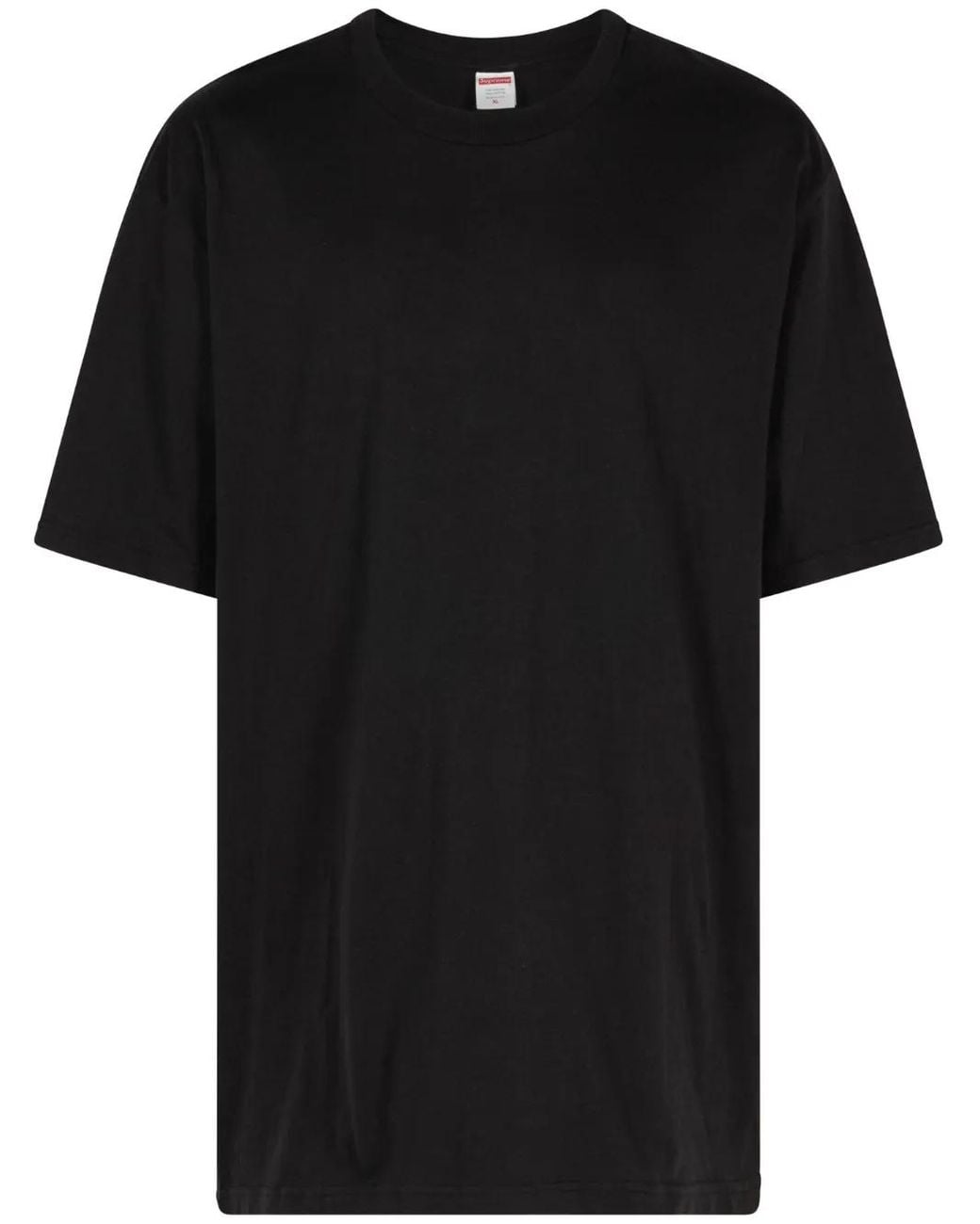 Supreme Black Paint Cotton T-Shirt