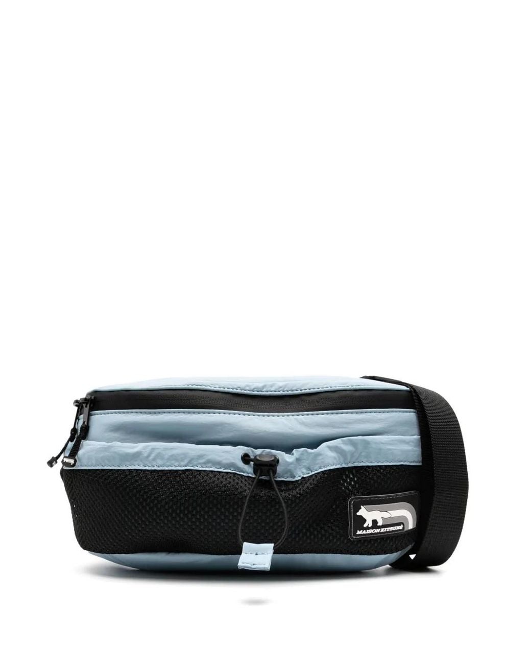 Maison Kitsuné Black Flash Fox Belt Bag for men