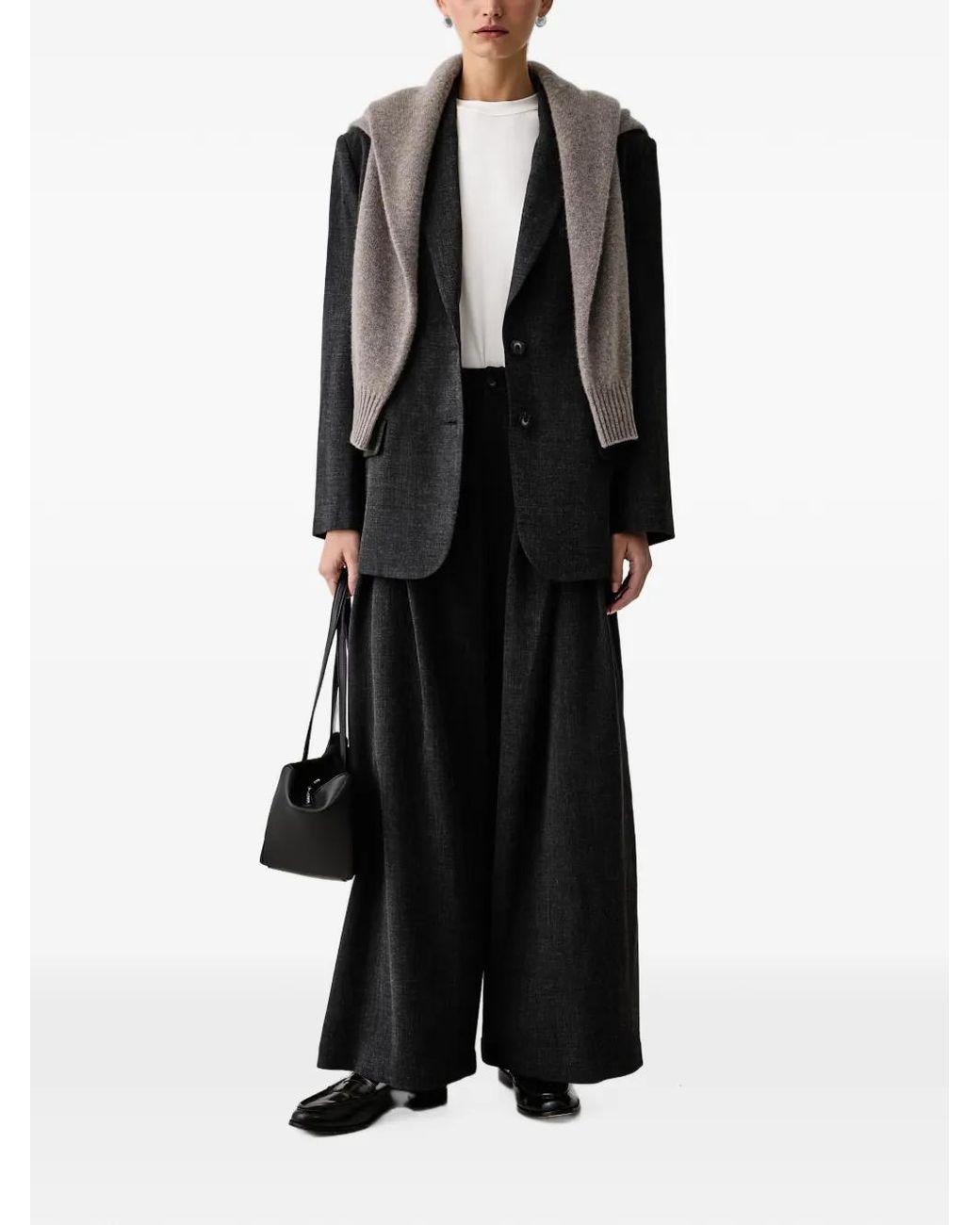 ELEH Black Marella Single-Breasted Blazer