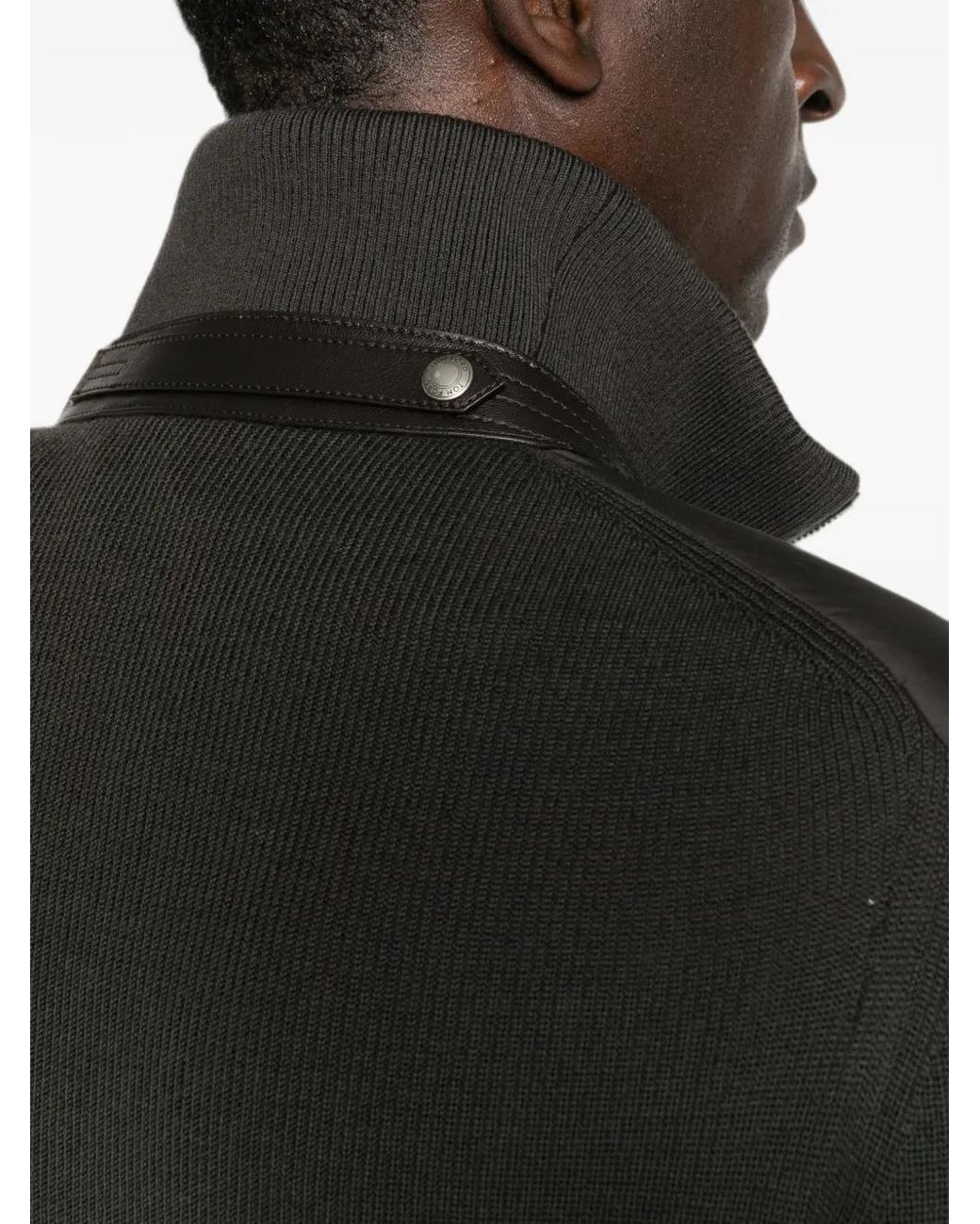 Tom Ford Brown Nylon Wool Down Jacket for men