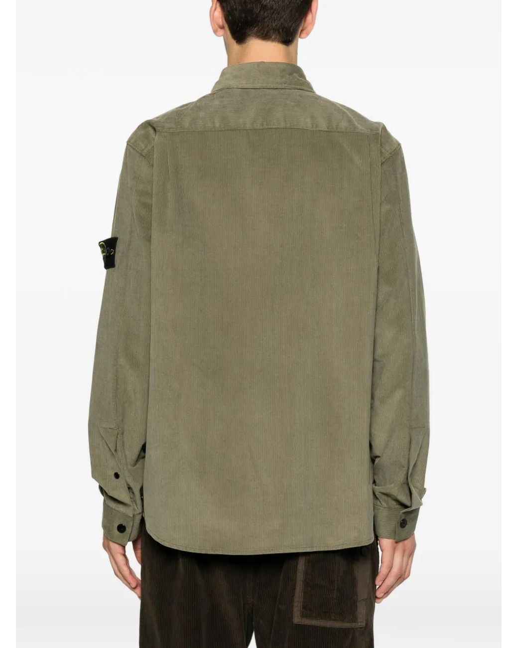 Stone Island Green Utility Shirt for men