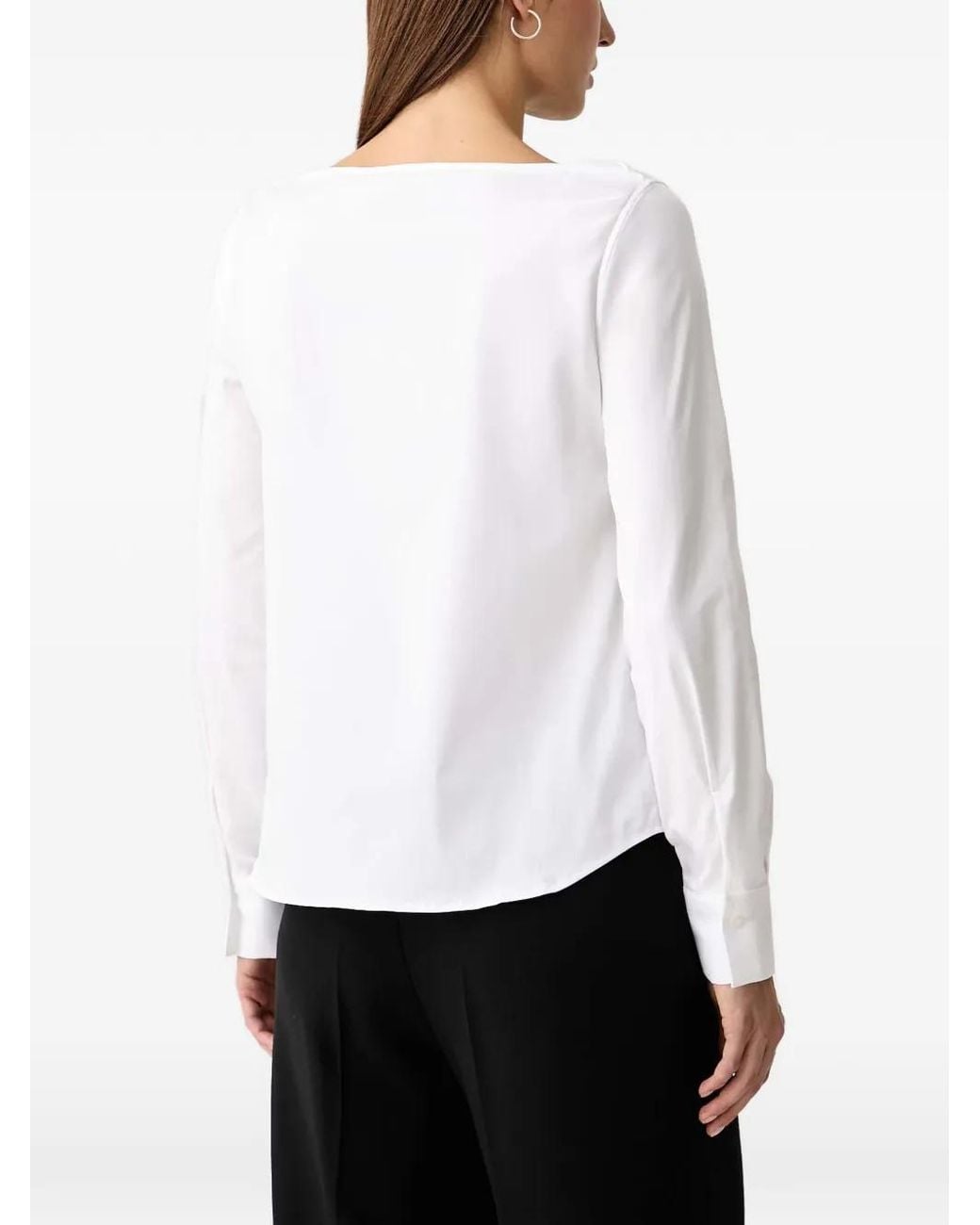 Mos Mosh White Mmmanda Boat-Neck Shirt