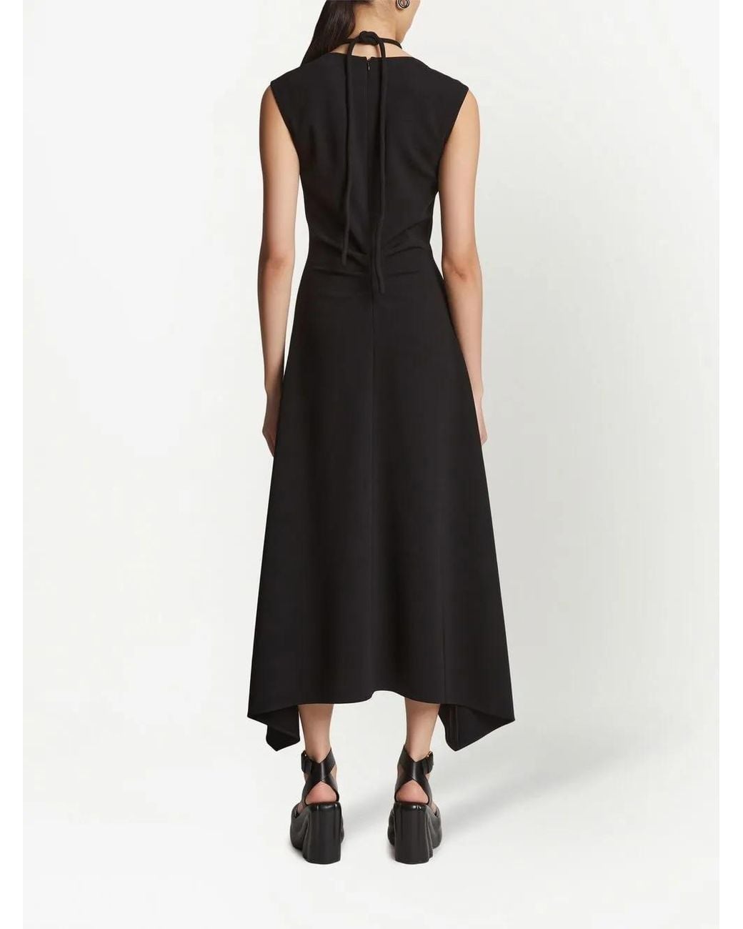 Proenza Schouler Purple Matte Crepe Dress