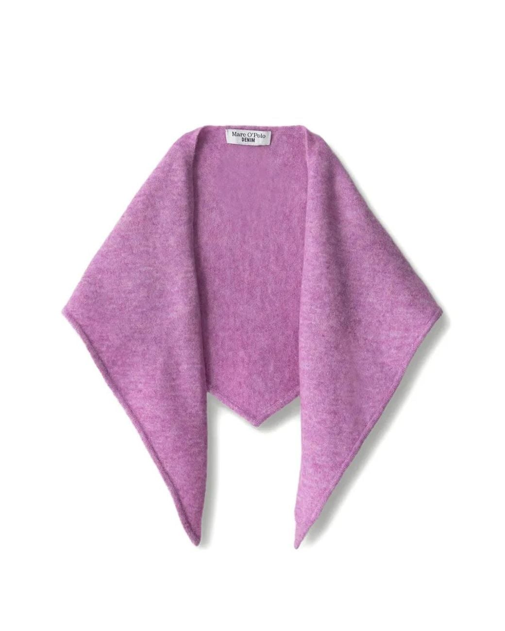 Marc O' Polo Purple Triangular Knitted Scarf