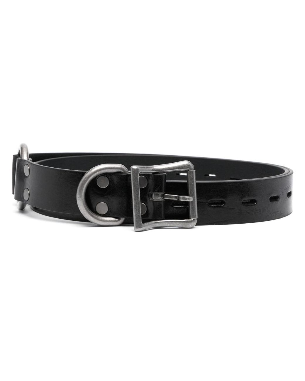 Martine Rose Men's Black Bondage Leather Belt