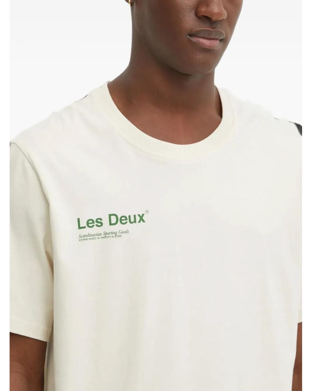 Les Deux White Logo-Print T-Shirt for men