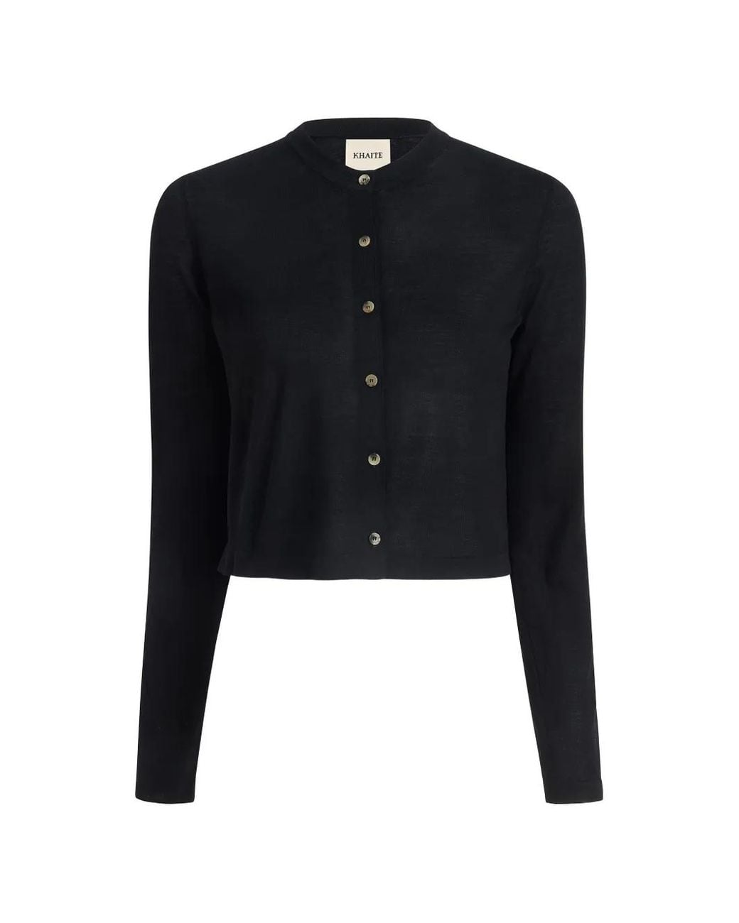 Khaite Black Brieta Cardigan