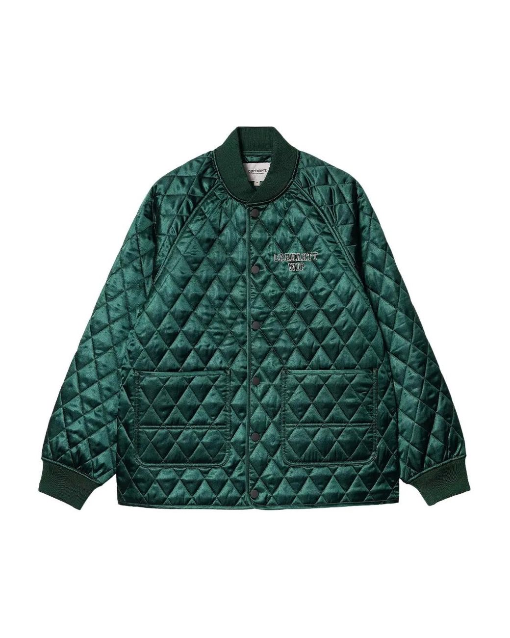 Carhartt Green Alumni Liner Quilted Bomber Jacket for men