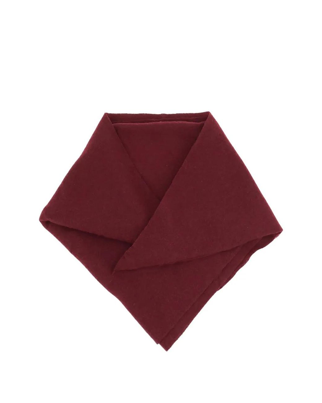 Faliero Sarti Red Châle Triangulaire Adeli En Cachemire