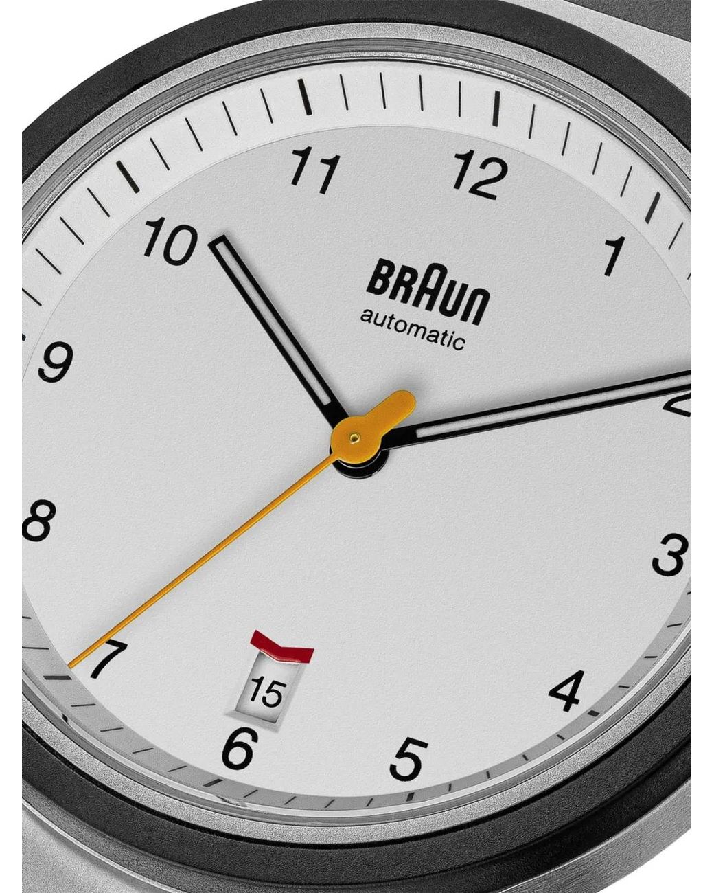 Braun Watches Gray Rubber Strap 40Mm Watch for men