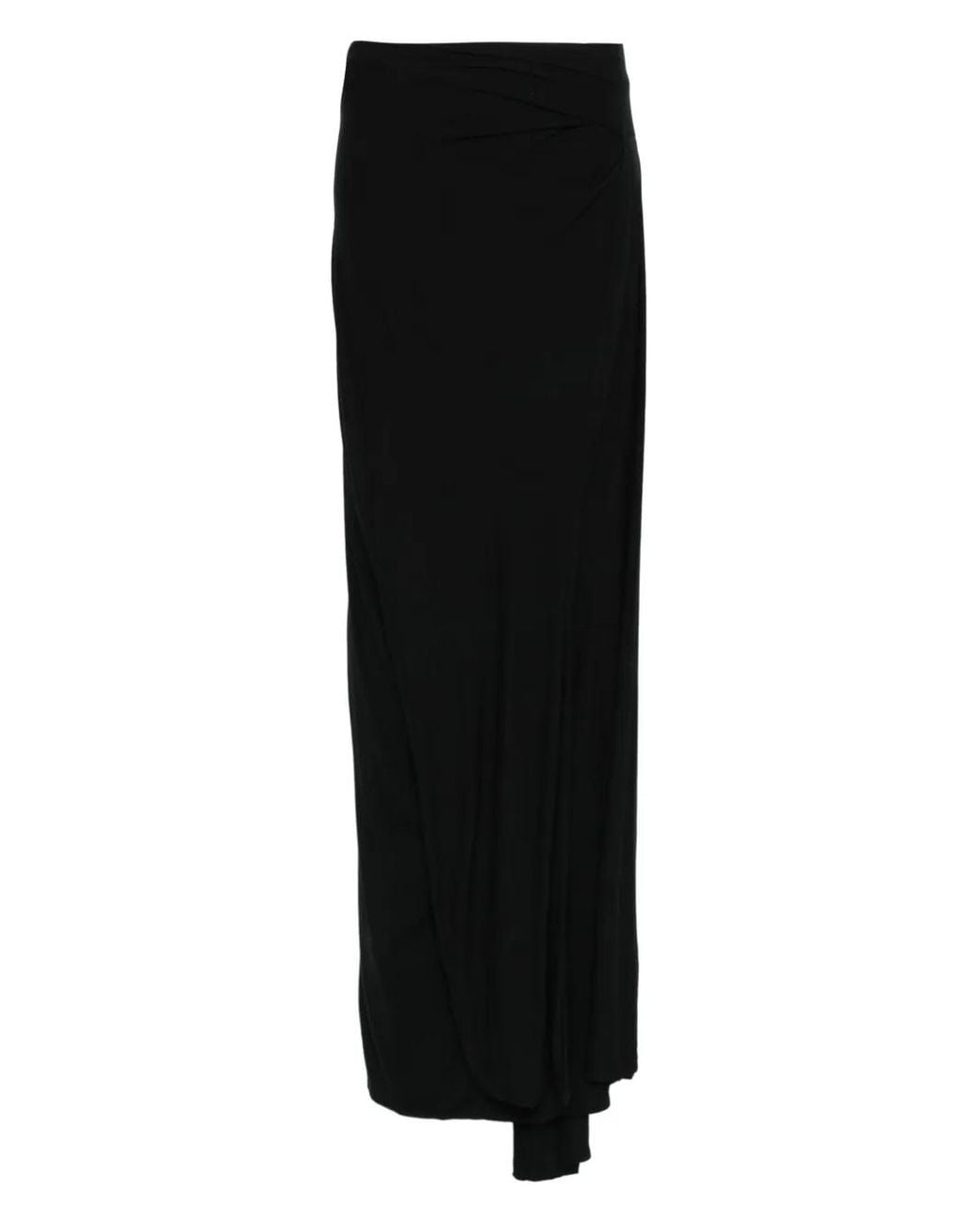Entire studios Black Asymmetric Maxi Skirt