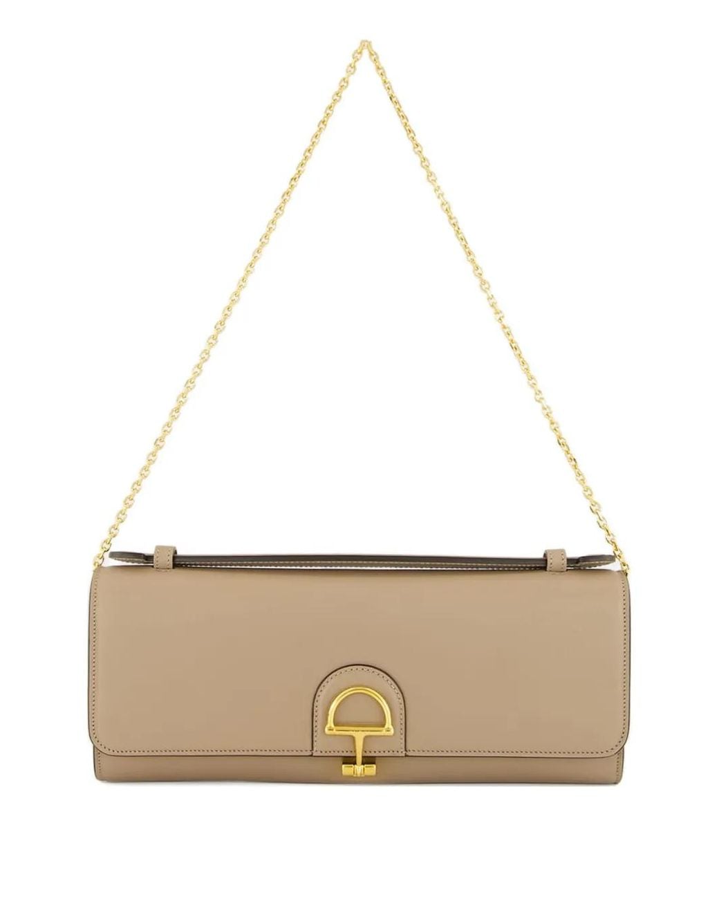 Gucci White Chain-Strap Shoulder Bag