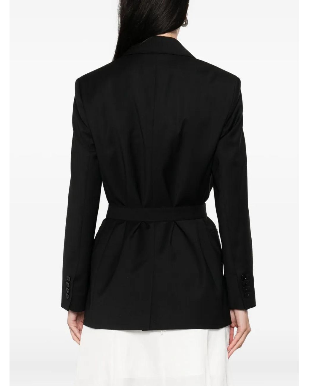 Max Mara Black Blazer Mit Steigendem Revers