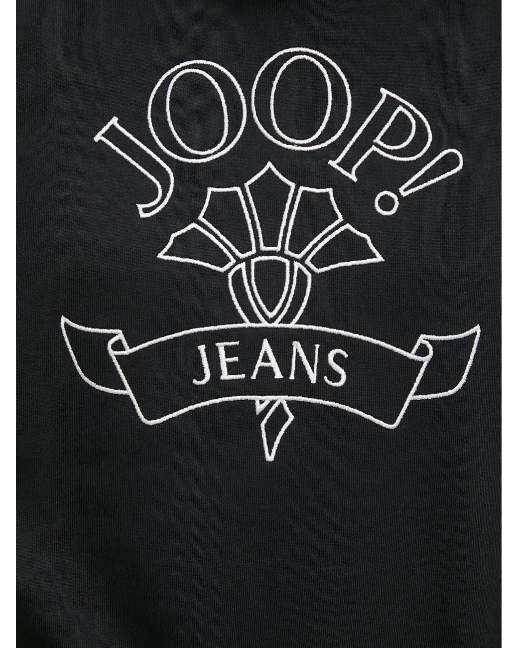 Joop! Black Drawstring Cotton Hoodie