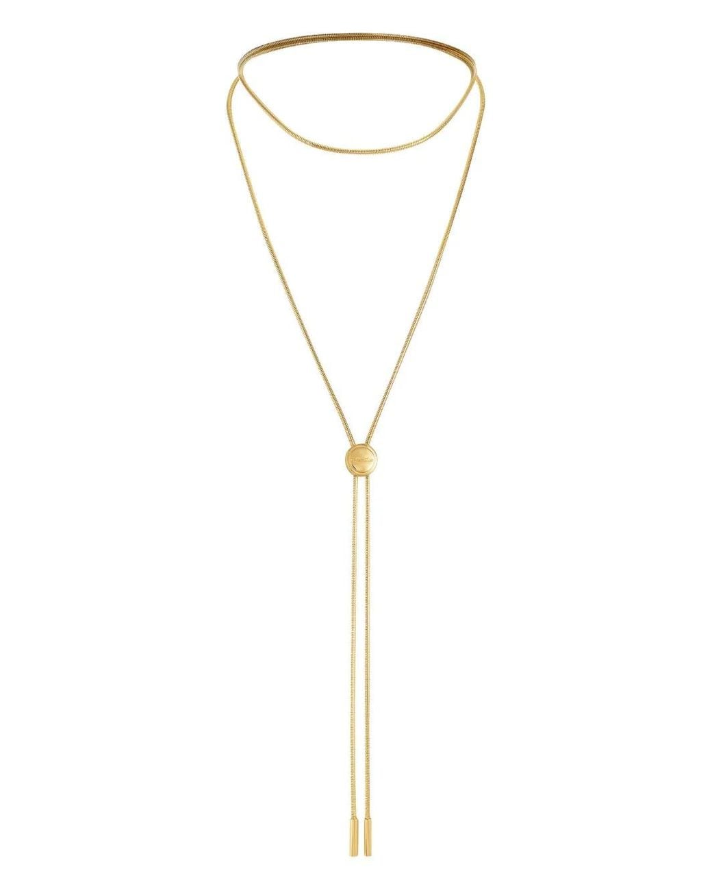Maison Close White Bolo Tie Chain Necklace