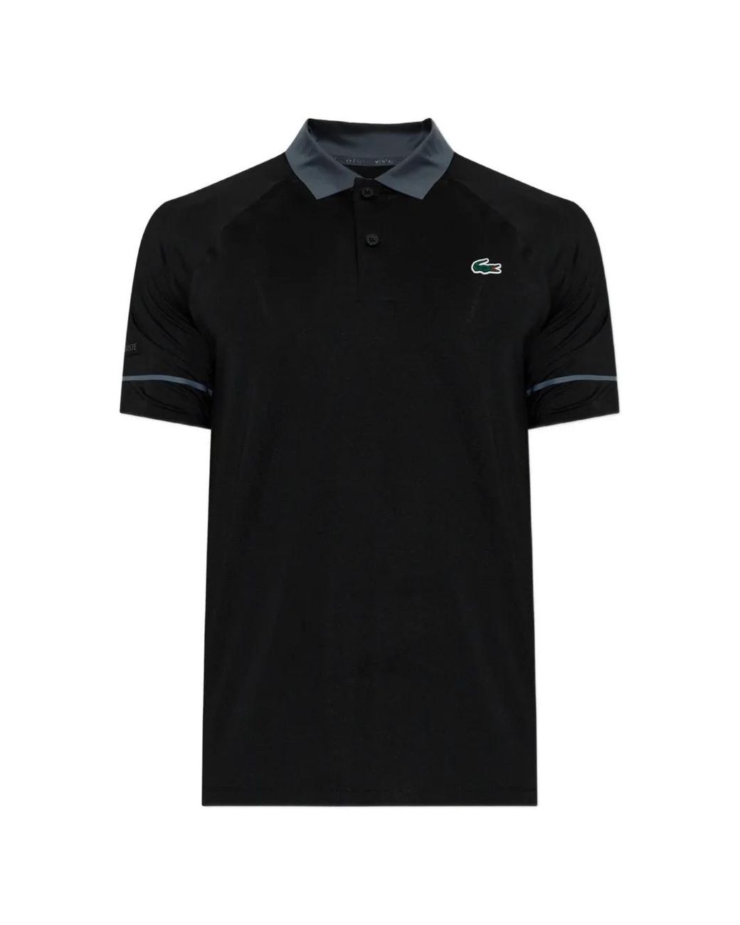 Lacoste Black X Novak Djokovic On Court Performance Polo Shirt for men