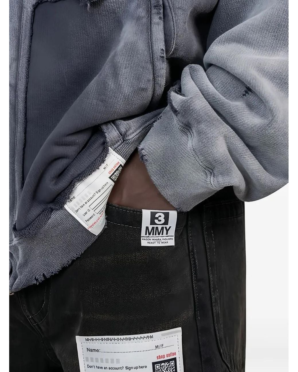 Maison Mihara Yasuhiro Black Lola Jeans for men