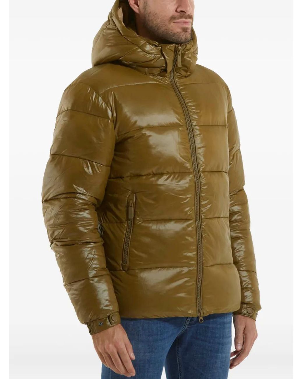 Rossignol Green Hooded Quilted Jacket for men