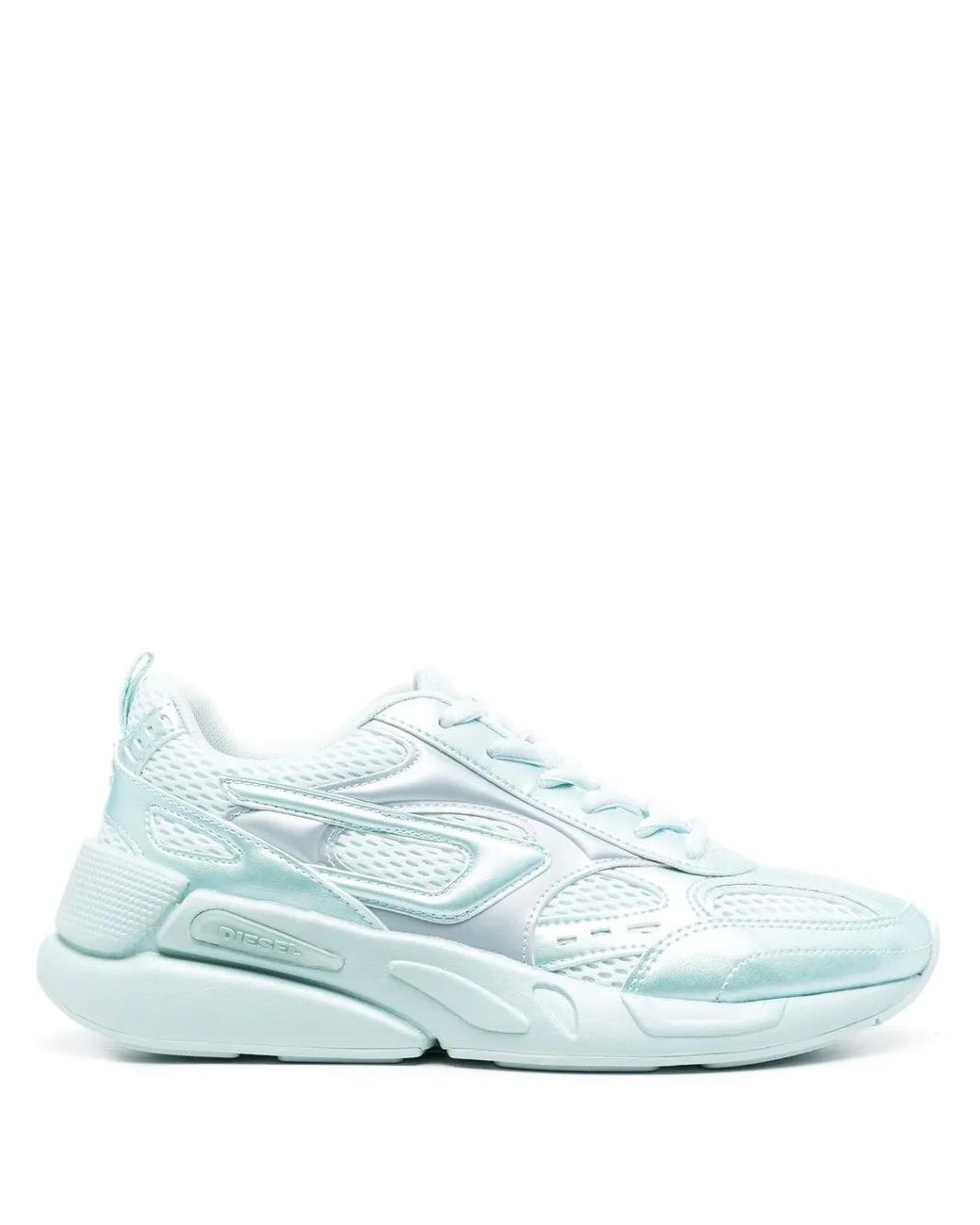 DIESEL Blue Sneakers Mit Logo-Patch