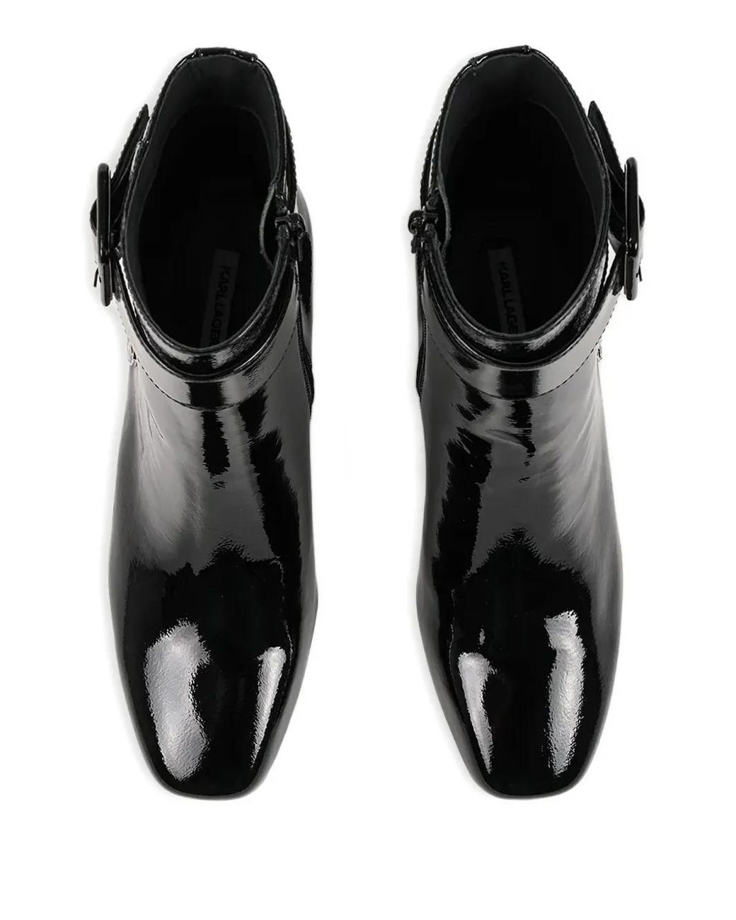 Karl Lagerfeld Black 60Mm Beata Buckled Boots