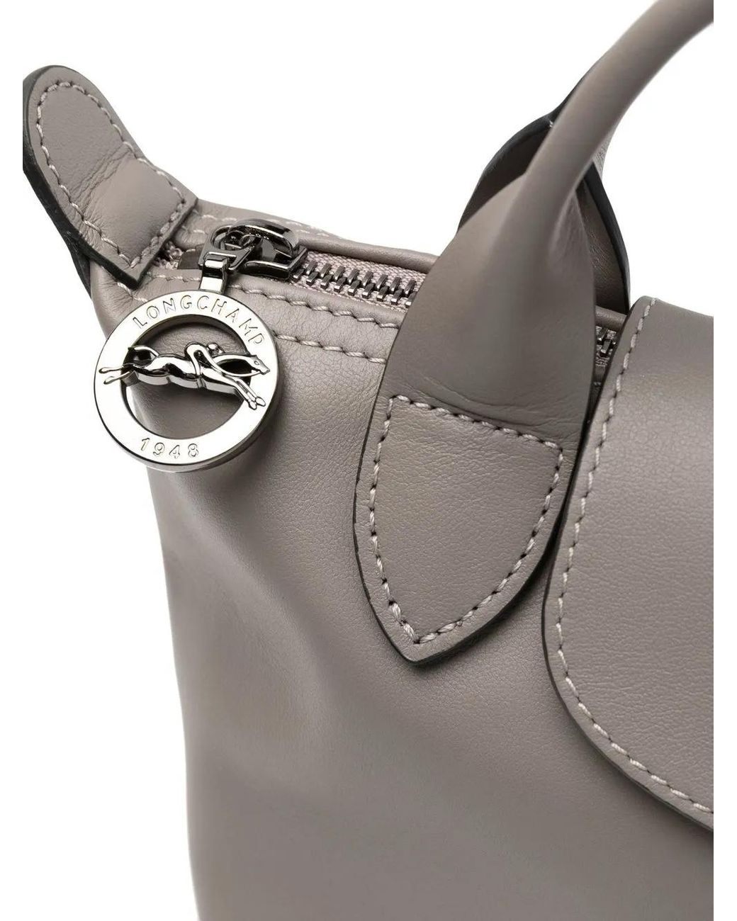Longchamp Gray Le Pliage Xtra Xs Top-Handle Bag