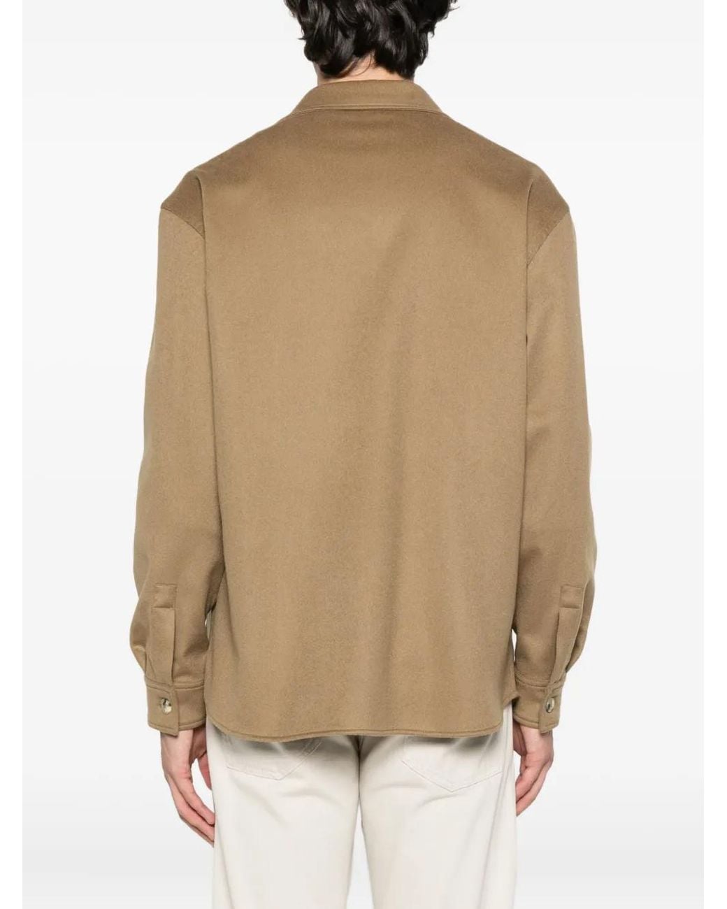 Canali Natural Patch-Pocket Buttoned Shirt Jacket for men