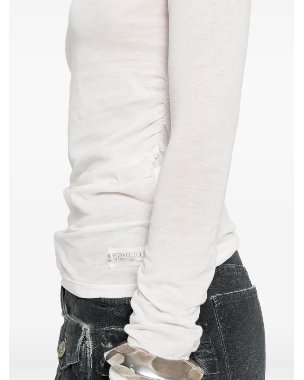 Our Legacy White Strain Slim Longsleeve